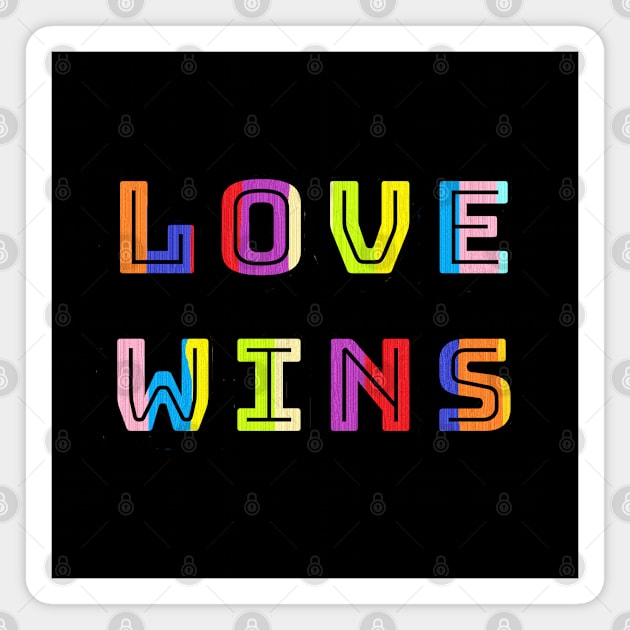 love wins Magnet by zzzozzo